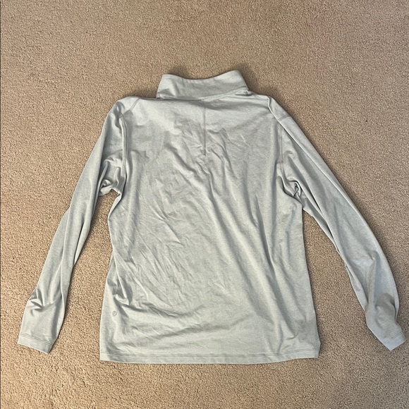 lululemon athletica Light Gray and Black Men's Quarter-Zip Tops - Picture 3 of 5
